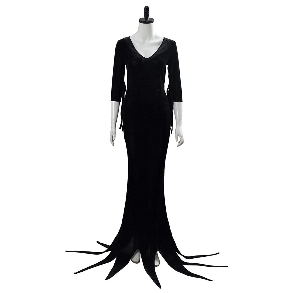 2019 La Famille Addams Morticia Addams Halloween Cosplay Costume
