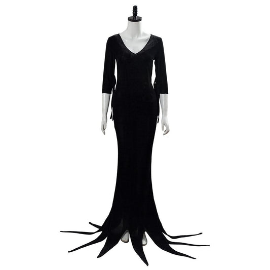 2019 La Famille Addams Morticia Addams Halloween Cosplay Costume