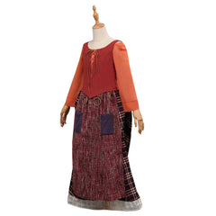 2022 Enfant Hocus Pocus 2 Mary Sanderson Robe Enfant Cosplay Costume Halloween