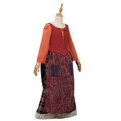 2022 Enfant Hocus Pocus 2 Mary Sanderson Robe Enfant Cosplay Costume Halloween