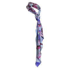 2023 Film Wonka Motifs Géométriques Echarpe en Soie Cosplay