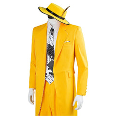 The Mask Jim Carrey Tenue Jaune Halloween Carnaval Cosplay Costume