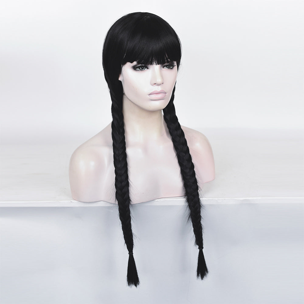 Wednesday Addams Wednesday Cosplay Perruque