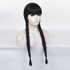 Wednesday Addams Wednesday Cosplay Perruque