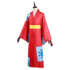 One Piece Wano Country Monkey D. Luffy Kimono Cosplay Costume