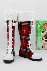 LoveLive! Botte Cosplay Chaussures Noël Version