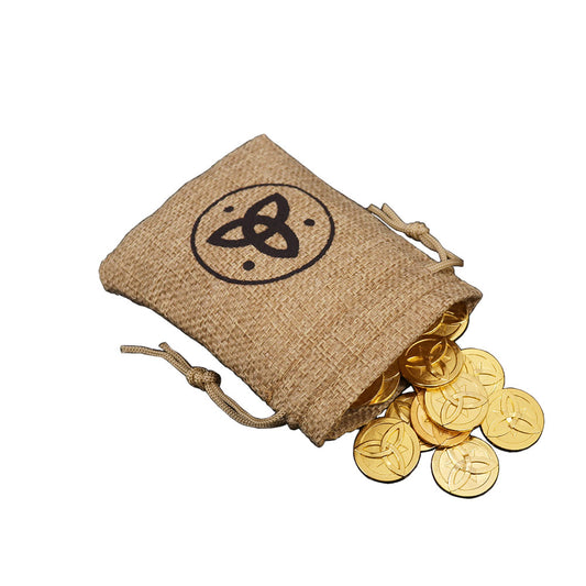 Genshin Impact Mora 20 Pièces de en Métal+Sac en Tissu