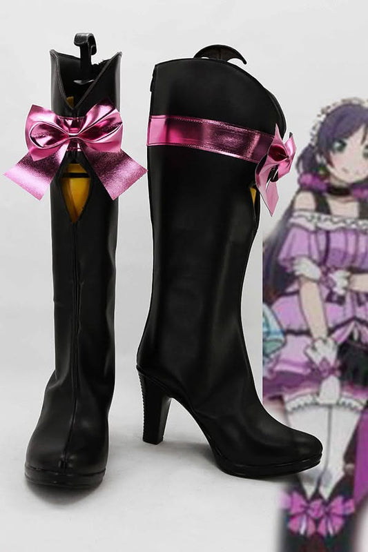 LoveLive! Season 2 KiRa-KiRa-Sensation! Nozomi Tojo Botte Cosplay Chaussures