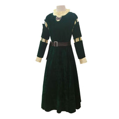 Femme Brave Merida Robe Cosplay Costume