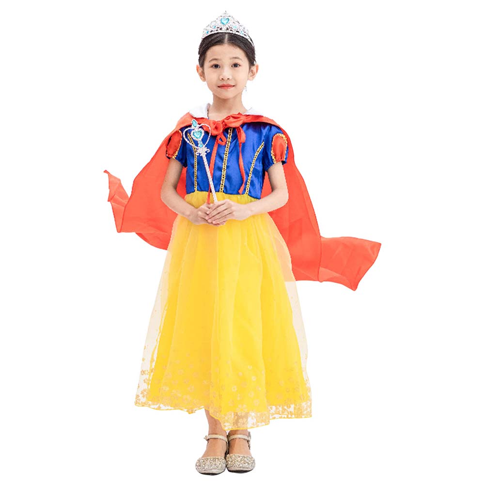 Blanche-Neige Princesse Filles Robe Enfants Cosplay Costume Pour