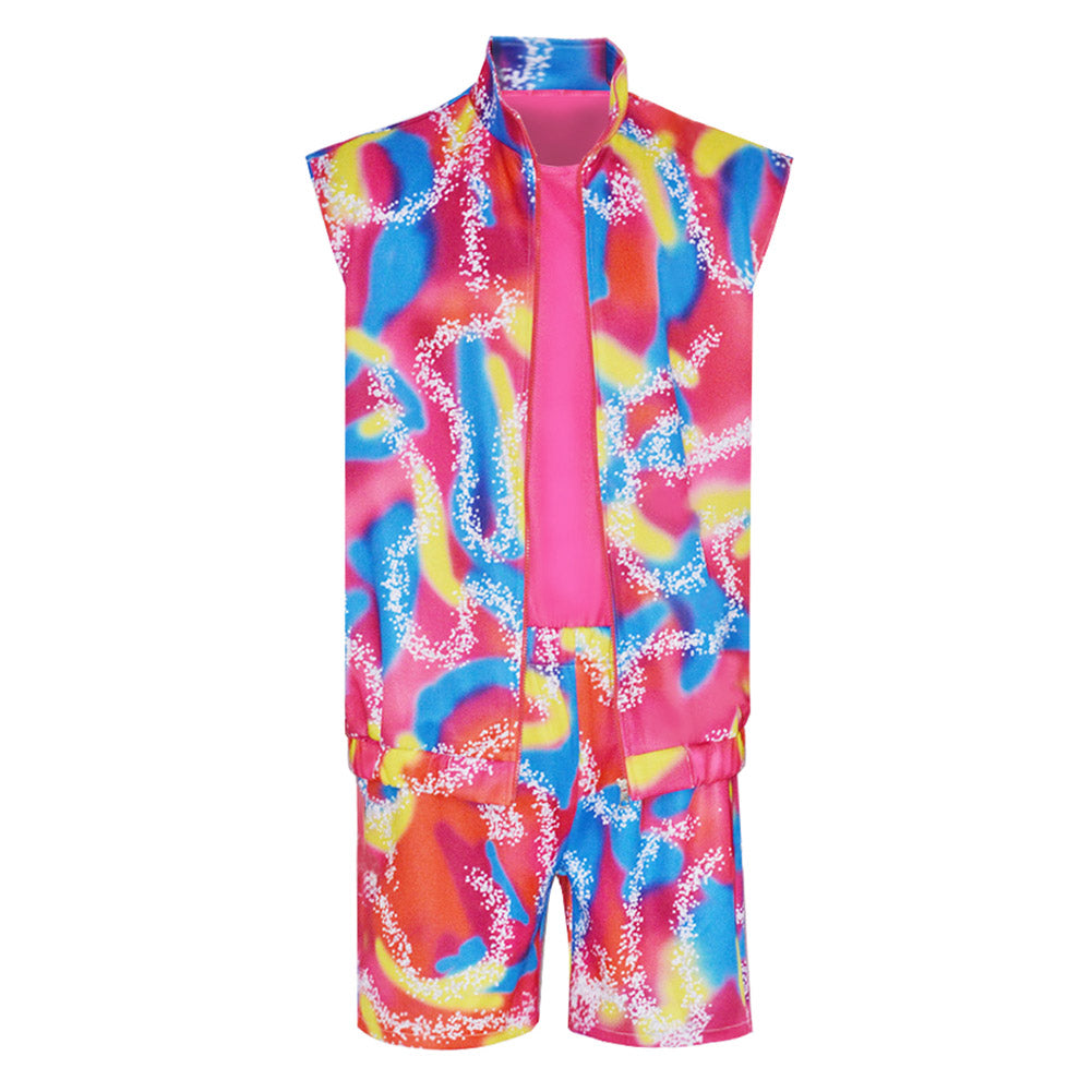 Flm Barbie Ken Rose Rétro Cosplay Costume Carnaval
