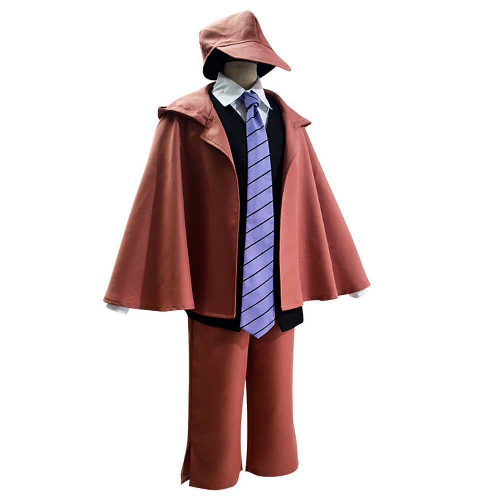 Adulte Bungo Stray Dogs Edogawa Rampo Uniform Cosplay Costume Carnaval Suit