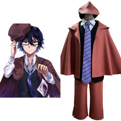 Adulte Bungo Stray Dogs Edogawa Rampo Uniform Cosplay Costume Carnaval Suit