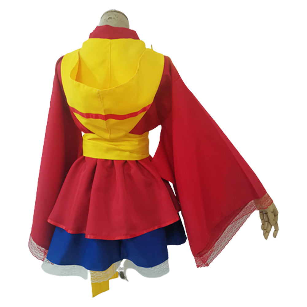 One Piece Monkey D. Luffy Lolita Cosplay Costume