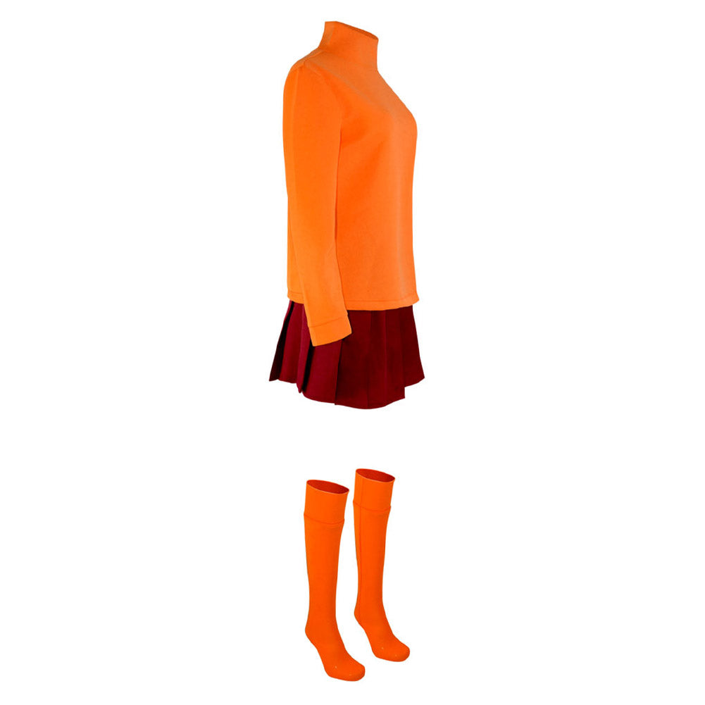 Velma Dinkley Cosplay Costume Uniform Outfits Halloween Carnival Costumes