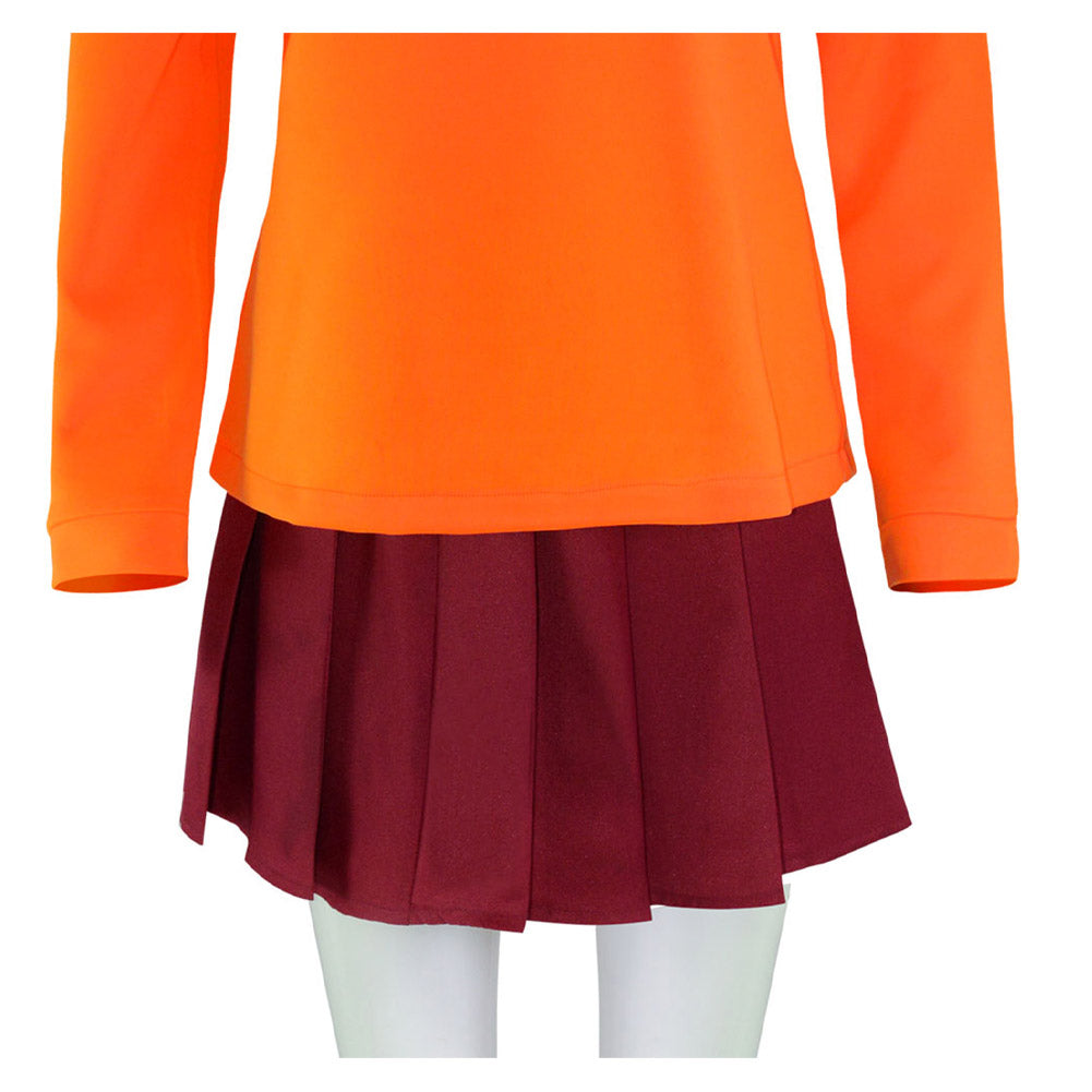 Velma Dinkley Cosplay Costume Uniform Outfits Halloween Carnival Costumes