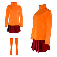 Velma Dinkley Cosplay Costume Uniform Outfits Halloween Carnival Costumes