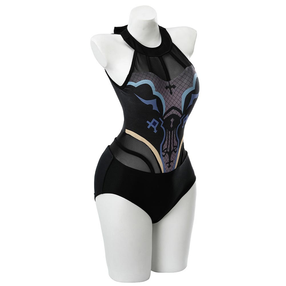 Genshin Impact Fischl Von Luftschloss Narfidort Maillot De Bain Cosplay Costume Carnaval