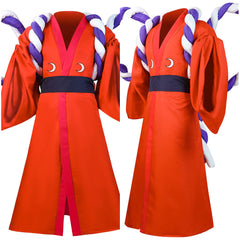 One Piece Kozuki Oden Orange Cosplay Costume Carnaval