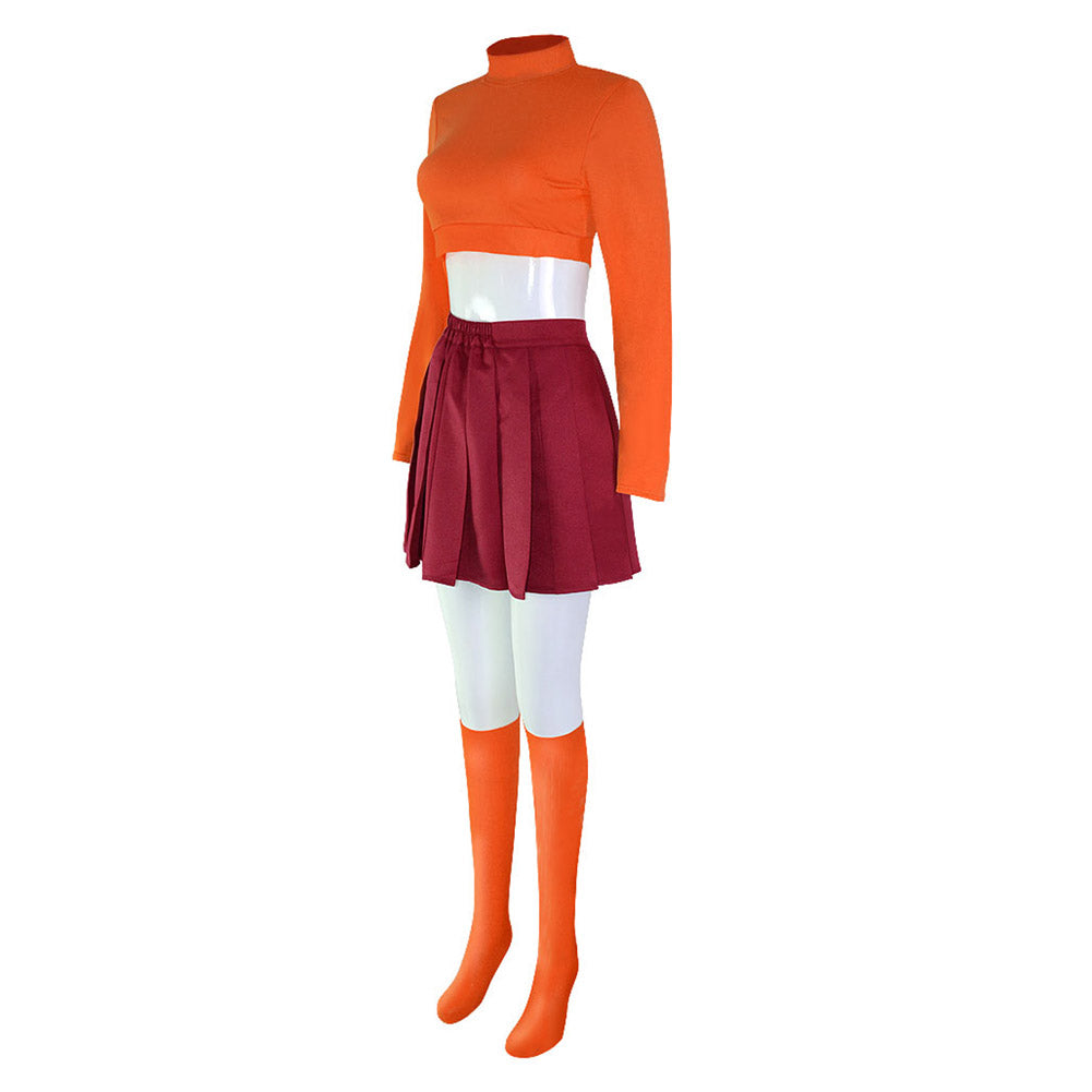 Scooby-Doo Velma Dinkley Uniform Cosplay Costume