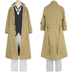 Adulte Bungo Stray Dogs Dazai Osamu Kaki Uniform Cosplay Costume Carnaval
