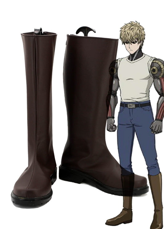 Wanpanman Demon Cyborg Genos Cosplay Chaussures