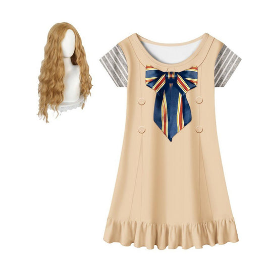 Film M3GAN Femme Robe Perruque Cosplay Costume Carnival