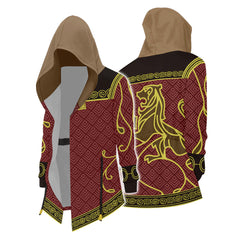 Hogwarts Legacy Gryffindor Veste à Capuche Coupe-vent Cosplay Costume