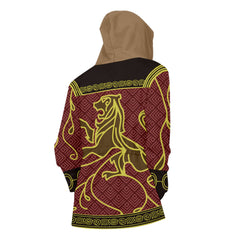 Hogwarts Legacy Gryffindor Veste à Capuche Coupe-vent Cosplay Costume