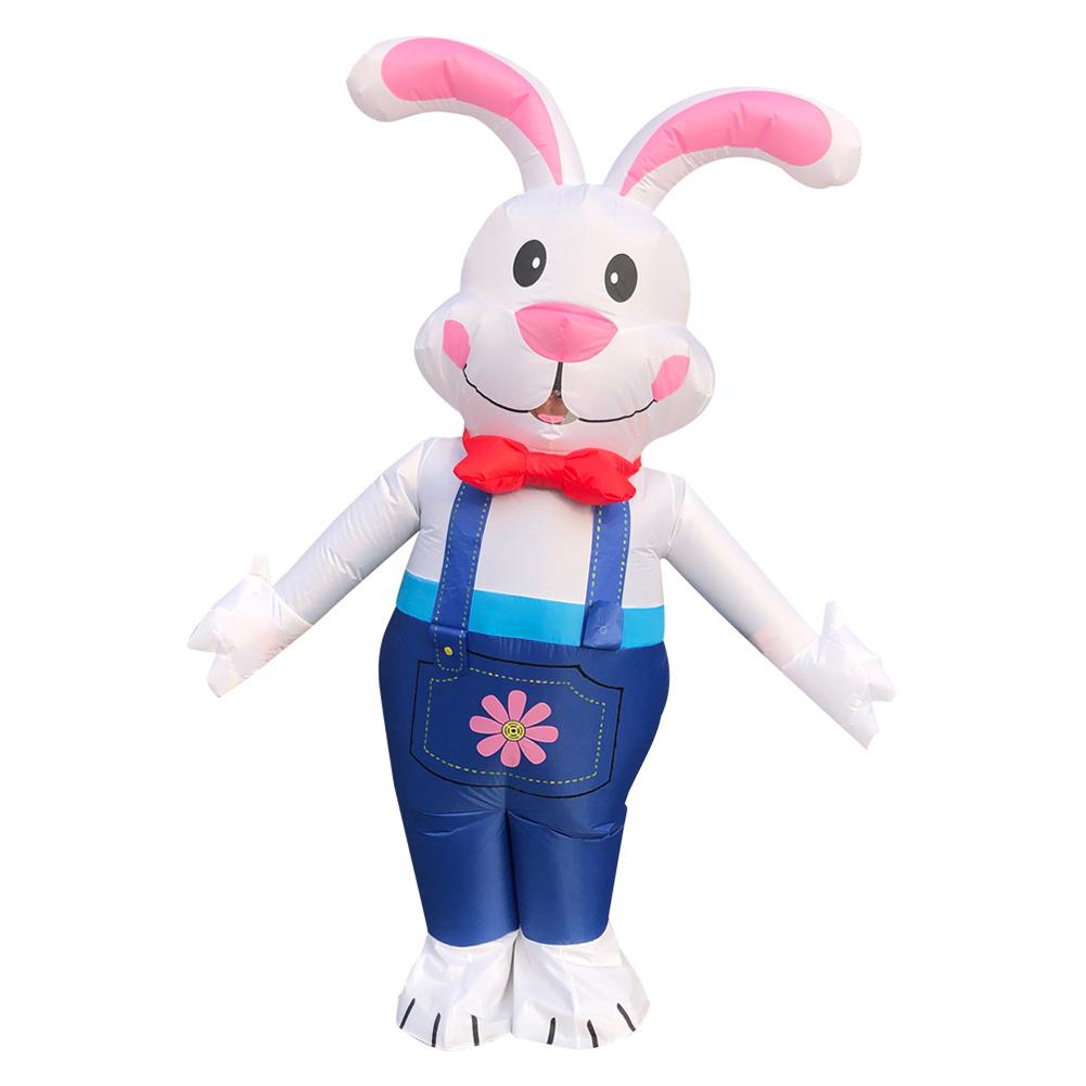 Costume de lapin gonflable de Pâques mignon Costume d'animal hommes femmes
