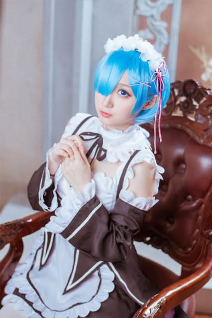 Hajimeru Isekai Seikatsu Rem Costume+Chaussures+Perruque