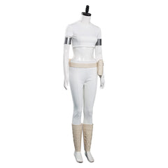 Padmé Amidala Padme Tenue Blanche Cosplay Costume