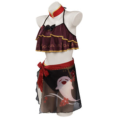Genshin Impact Hutao Maillot de Bain Cosplay Costume