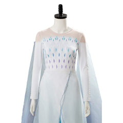 La Reine des Neiges 2 Frozen 2 Elsa Ahtohallan Robe Blanche Cosplay Costume