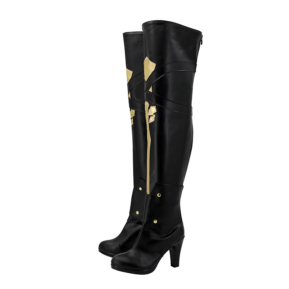 Adulte Honkai:Star Rail Bronya Rand Chaussure Noir Jeu Accessoire