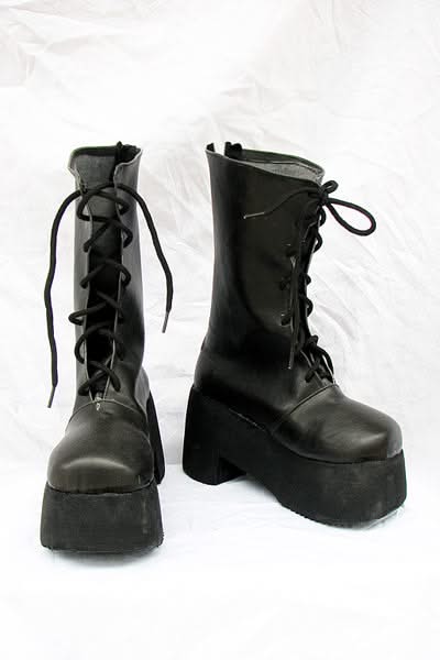 Fate Stay Night Saber Botte Noire Cosplay Chaussures