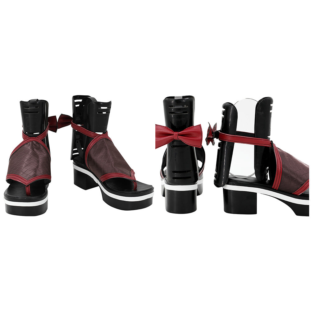 Genshin Impact Kuki Shinobu Cosplay Chaussures