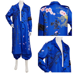 Japon Bosozoku Kimono en Bleu Cosplay Costume