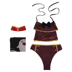 Genshin Impact Hutao Maillot de Bain Cosplay Costume