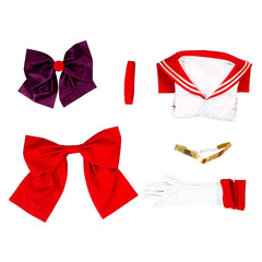 Sailor Mars Hino Rei Tenue Halloween Sailor Moon Cosplay Costume