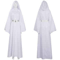 Adulte Princess Leia Robe Blanche Cosplay Costume