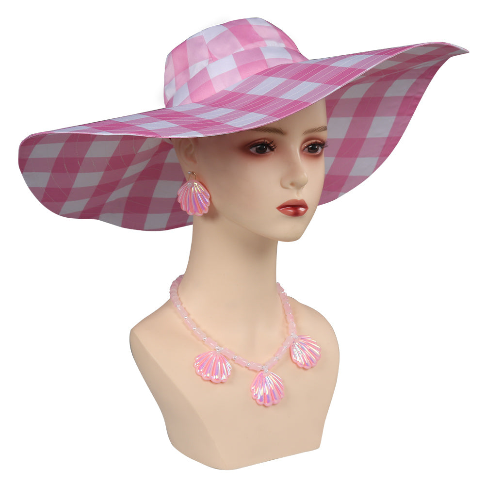 2023 Film Barbie Chapeau de Soleil Collier Boucles d'oreilles Accessories