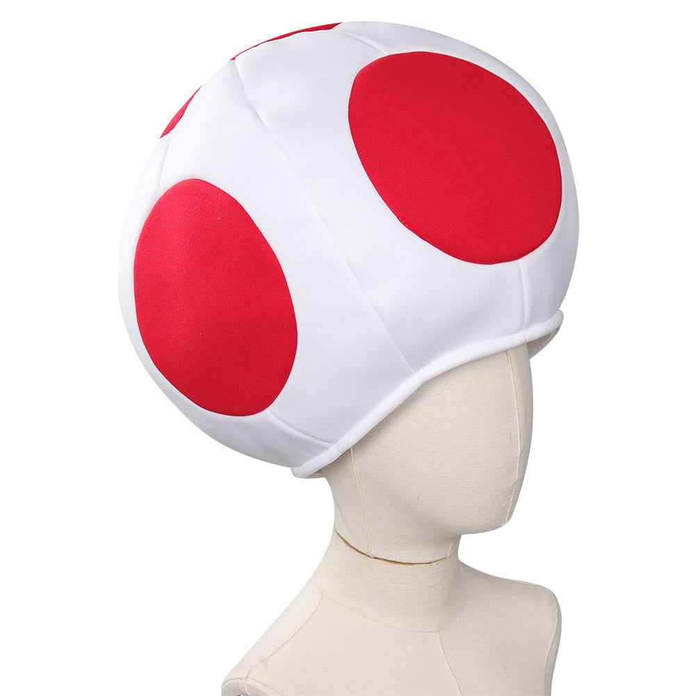 Adulte Super Mario Bros Toad Kinopio Rouge Chapeaux Carnaval Accessorie