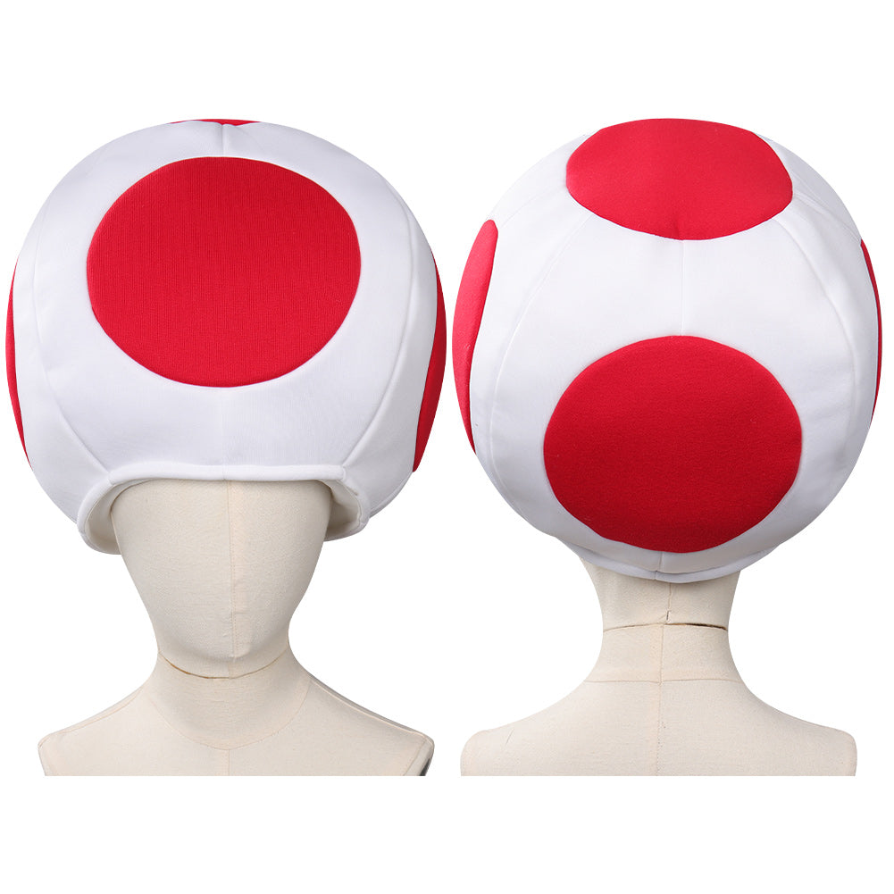 Adulte Super Mario Bros Toad Kinopio Rouge Chapeaux Carnaval Accessorie