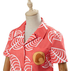 Animal Crossing Isabelle Chemise à manches courtes Cosplay Costume