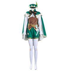Adulte Femme Genshin Impact Venti Ensemble Uniform Cosplay Costume