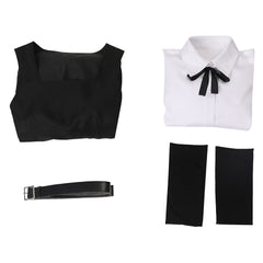 Chensō Man Mitaka Asa Robe Noir Cosplay Costume