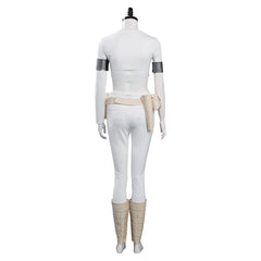 Padmé Amidala Padme Tenue Blanche Cosplay Costume