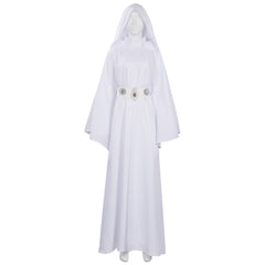 Adulte Princess Leia Robe Blanche Cosplay Costume