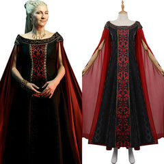 House of the Dragon Princess Rhaenys Velaryon Vintage Cosplay Costume Médiéval